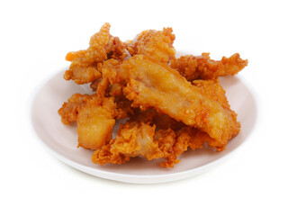 fried chicken wings on white dish