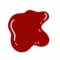 cartoon doodle of a red blood