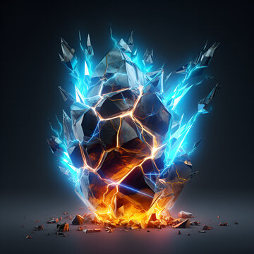 abstract background with firefire, flame, burning, abstract, hot, burn, heat, black, red, orange, ball, light, skull, illustration, 