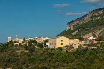 Fototapeta na wymiar Townscape of old town of Almudaina, Costa Blanca,Alicante, Spain - stock photo