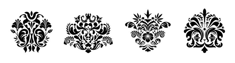 Royal background elements, classic ornament design