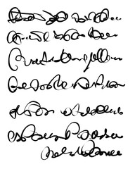 Abstract text. Imitation of a very old handwriting of an unknown language.