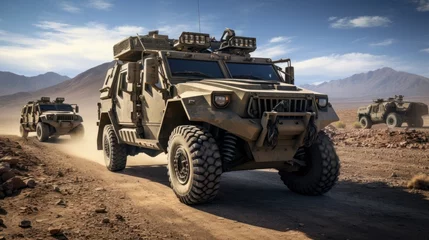 Peel and stick wall murals Military forces vehicles