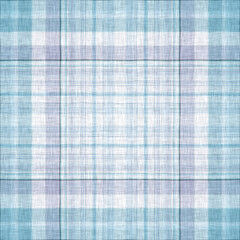 Minimalwinter blue tartan linen seamless pattern. All over print of unisex country cottage plain cotton plaid background.