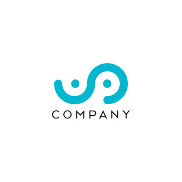 Infinity connection links line people communication Logo Design, Brand Identity, flat icon, monograph, business, editable, eps, royalty free image, corporate brand, creative