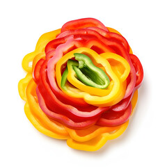 sliced bell peppers
pepper, vegetable, food, red, paprika, isolated, yellow, healthy, bell, fresh, green, white, 