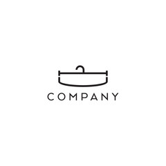 Laundry fashion tailoring designer hanger Logo Design, Brand Identity, flat icon, monograph, business, editable, eps, royalty free image, corporate brand, creative
