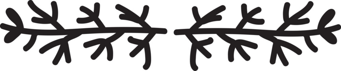 Hand drawn ornament divider collection, hand drawn clipart, borders clipart design element, doodle dividers, hand drawn line borders, leaf design, vintage ornaments, decorament element