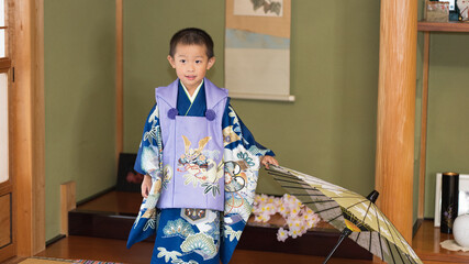 七五三 三歳男児