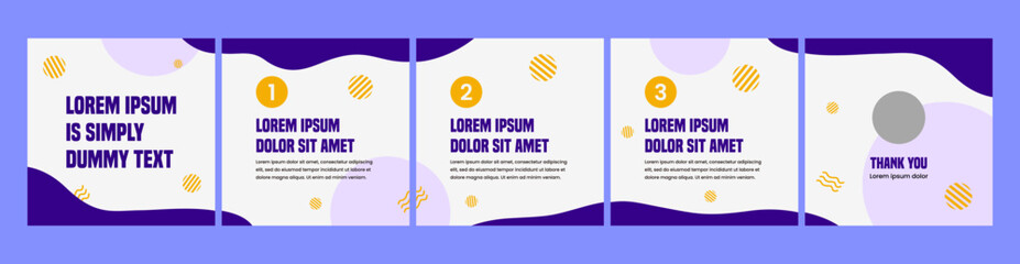 carousel creative template for instagram posts © Rozin