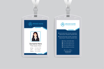 Obraz premium Marketing id card design