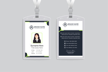 Obraz premium Creative id card design