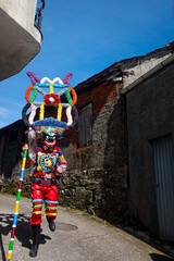 Boteiro is the traditional mask of the carnival of Viana do Bolo. Ourense, Galicia. Spain