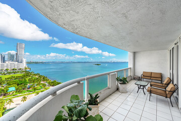 Fototapeta premium Condo view taken somewhere in Miami Florida