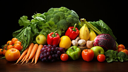 photo of healthy food, generative ai