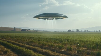 UFO in agricultural field