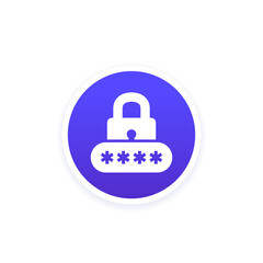 password access icon for ui and web