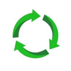  recycle symbol with arrows