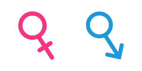 male female symbol icon vector illustration