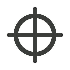 black target aim icon vector illustration