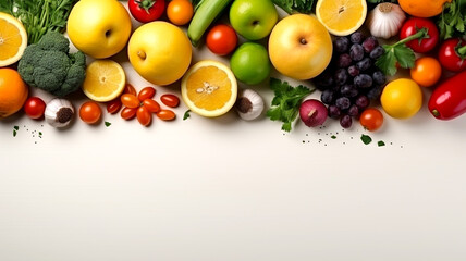 Present garden-fresh delights with this close-up shot featuring colorful and fresh fruits and vegetables. Use these visuals to captivate your audience and make a lasting impression.