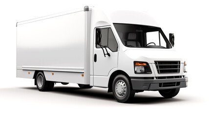 This close-up view of a moving truck is a great addition to marketing materials related to transportation and logistics.