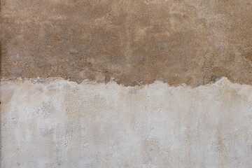 Texture of old concrete wall. Abstract white grunge cement wall texture background.  Realistic wall texture. Old brick wall with peeling plaster, grunge background