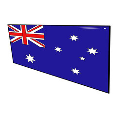 Obraz na płótnie Canvas Flag of Australia Ilustration