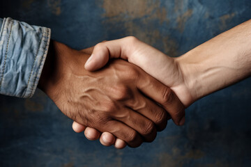 two people putting their hands together stock photo, shaking hands