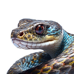 snake on a white background