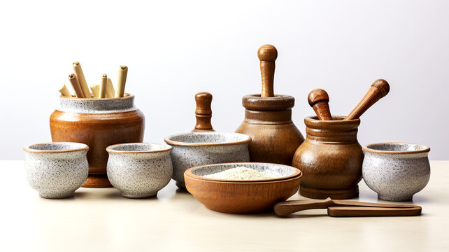 Embrace heritage cooking with Traditional Kitchen Tools, a mortar and pestle collection for rustic kitchens. These culinary tools are perfect for food preparation and rustic culinary decor.