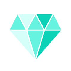 green mint diamond icon