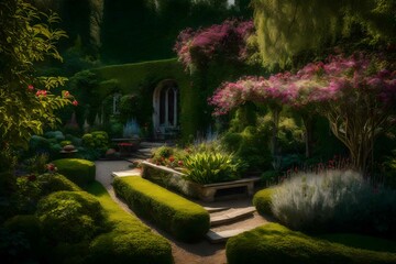 Naklejka premium garden in the park