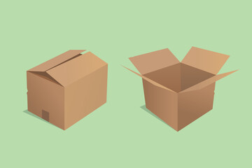cardboard box illustration