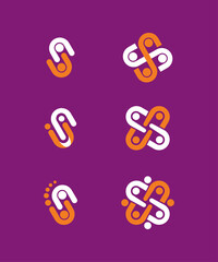 A vector logo is a person showing his head and hands. The object is viewed from above and rotated 120 degrees. Flat color.