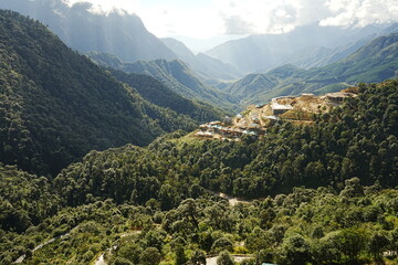 Fototapeta premium mountain path in Sapa, Vietnam - ベトナム サパ 山道