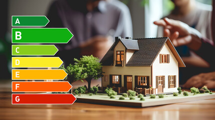 Le diagnostic de performance énergétique (DPE) sur un bien immobilier classé B.