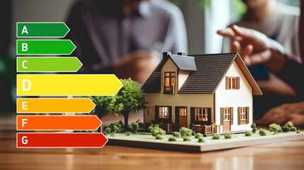 Le diagnostic de performance énergétique (DPE) sur un bien immobilier classé D.