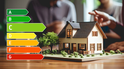 Le diagnostic de performance énergétique (DPE) sur un bien immobilier classé C.