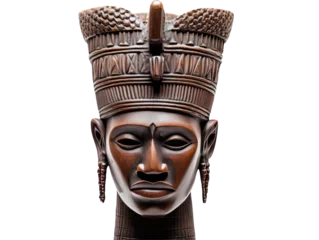 Fotobehang African Bronze Benin Head © RAMBYUL