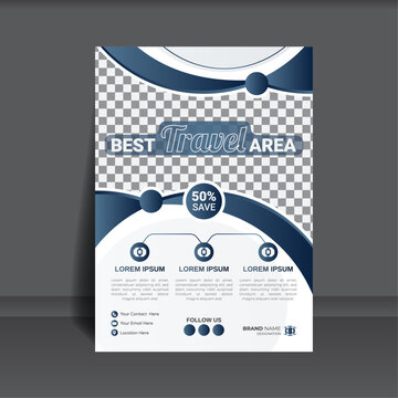 Best travel area creative flyer design
