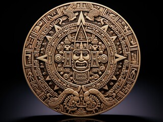 Detailed Mayan Calendar Stone