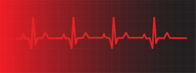 Cardiogram heart rate. Monitoring vital signs.