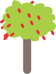 tree with red apples