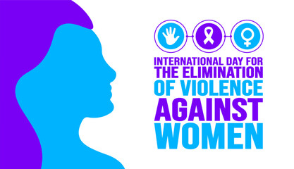 November is International Day for the Elimination of Violence Against Women background template. Holiday concept. background, banner, placard, card, and poster design template.