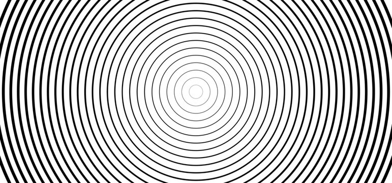 Hypnosis, hypnotic spiral line pattern. Circles patroon. Volute, spiral. Circle tunnel element. Psychedelic optical illusion. Concentric lines concept. Radial, spiral rays, wave. Circular, rotating.