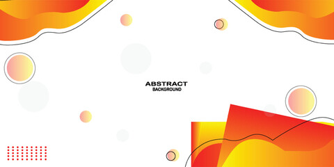 abstract background yellow and red . Liquid color background design. Fluid gradient shape composition. Futuristic design for posters, banners, web headers, presentation designs and more