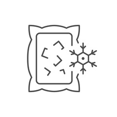 Ice pack line outline icon