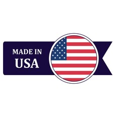 Made In USA. Flag, banner icon, design, sticker