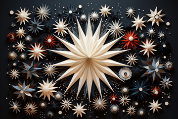 Unique New Year's Art: Handmade Firework Starburst